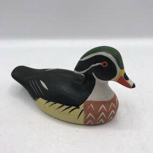Porcelain Carolina Duck Decoy Miniature 4.5" Made In Tawain